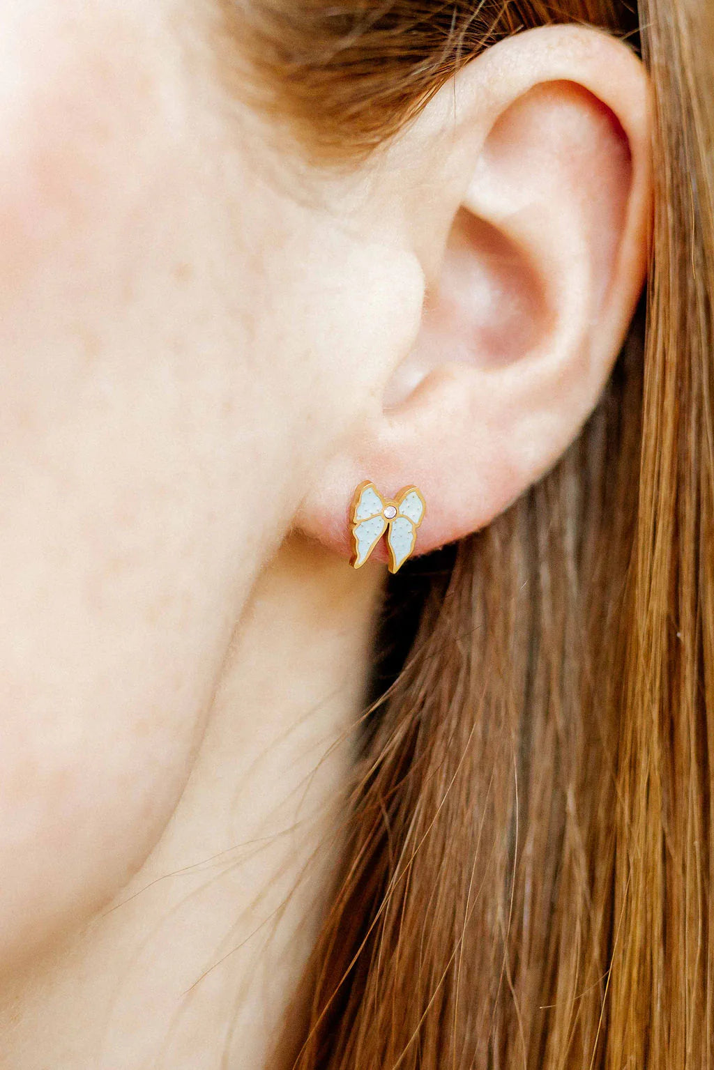 LINNY CO Screwback Stud Earrings - Finley Bow