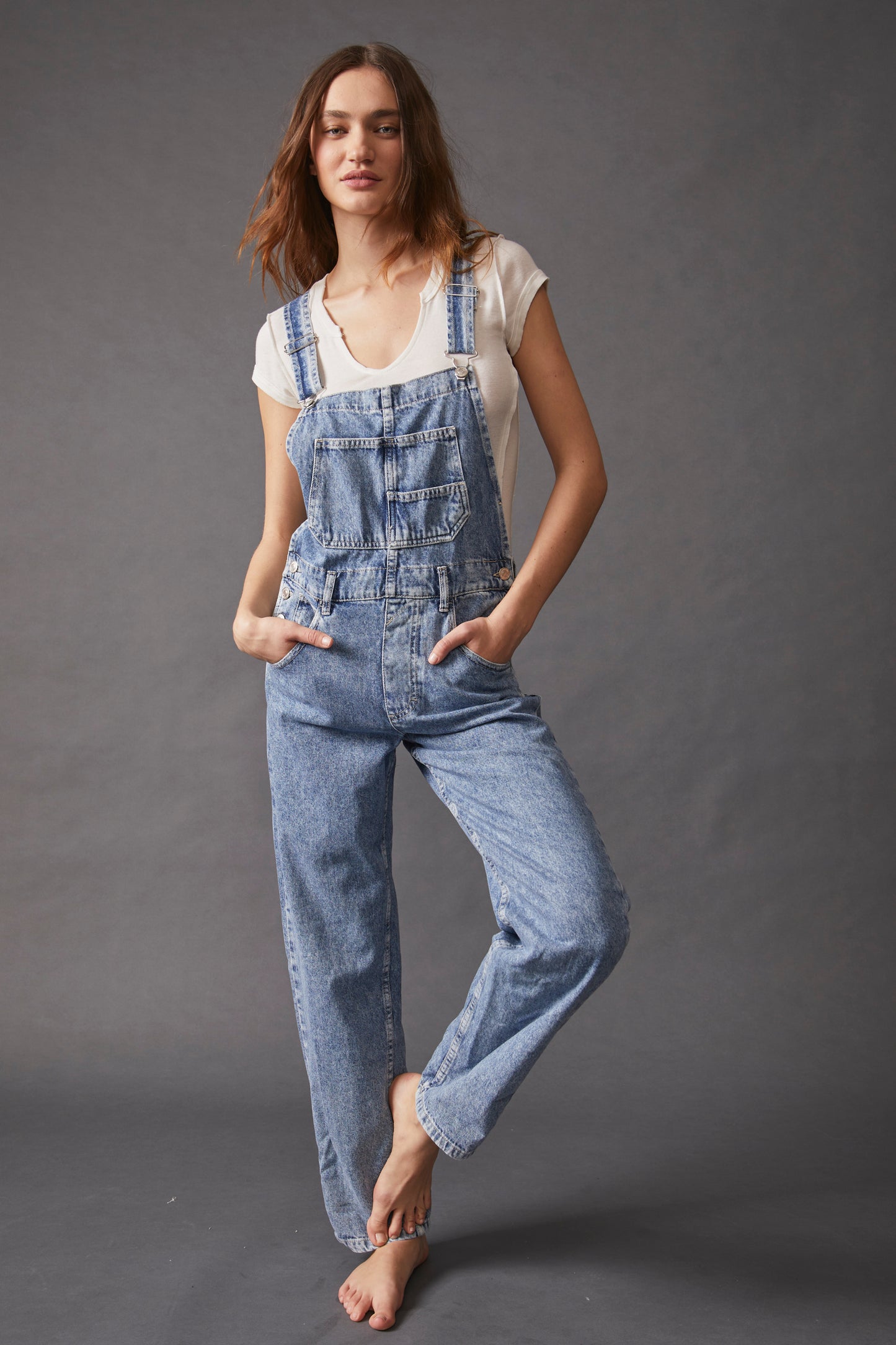 FREE PEOPLE We The Free Ziggy Denim Overalls