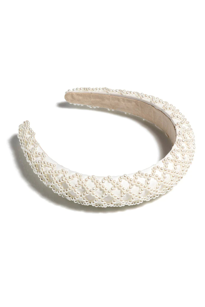 BOUTIQUE SHIRALEAH PEARL HEADBAND 5