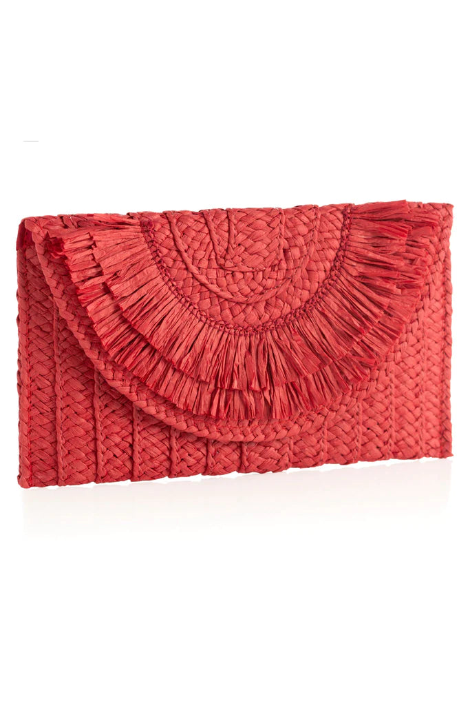 BOUTIQUE SHIRALEAH SARAH CLUTCH RED 4