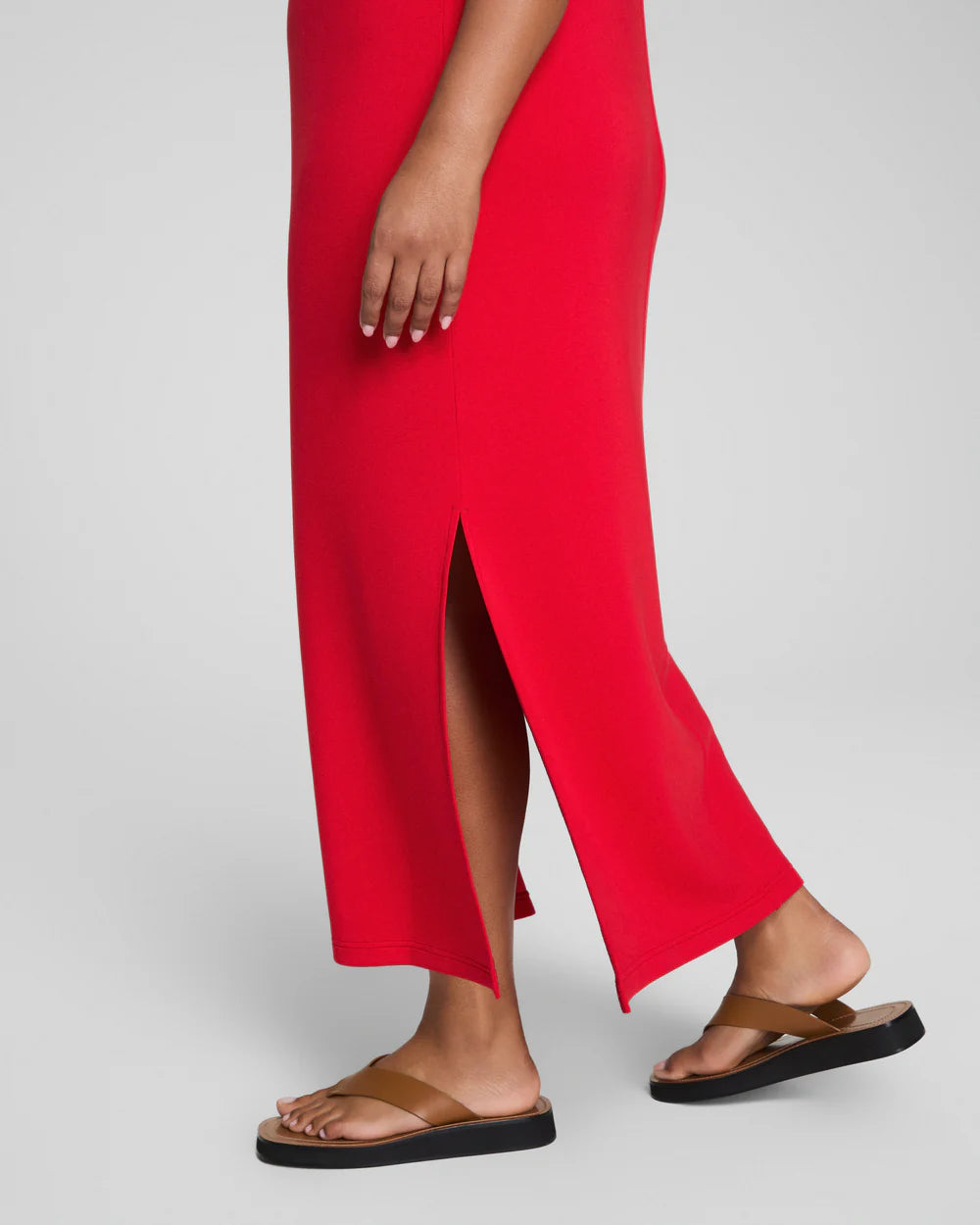 BOUTIQUE SPANX AIRESSENTIALS® MAXI TANK DRESS SPANX RED SIDE