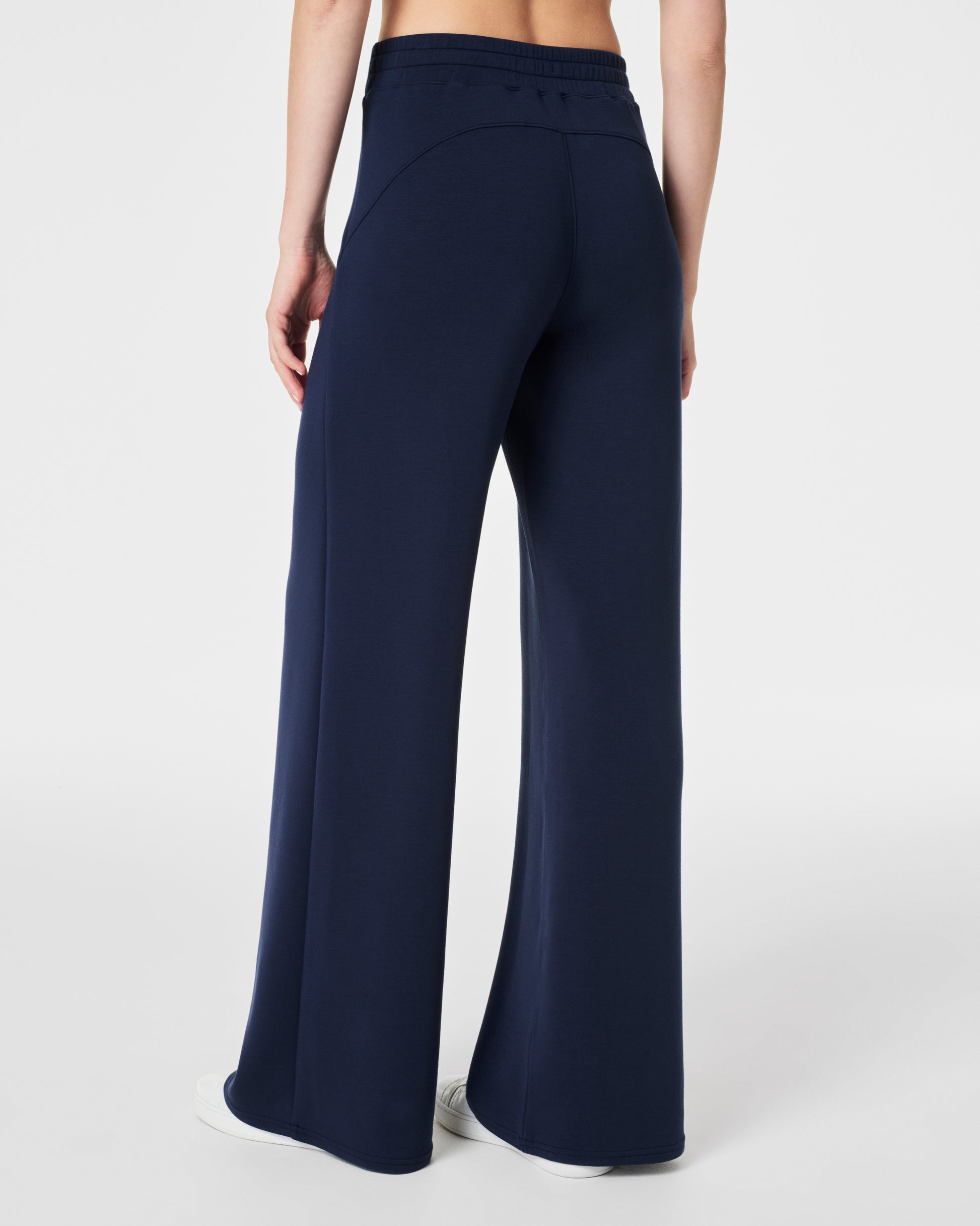 BOUTIQUE SPANX AIRESSENTIALS WIDE LEG PANT FRONT TIMELESS NAVY BACK 2