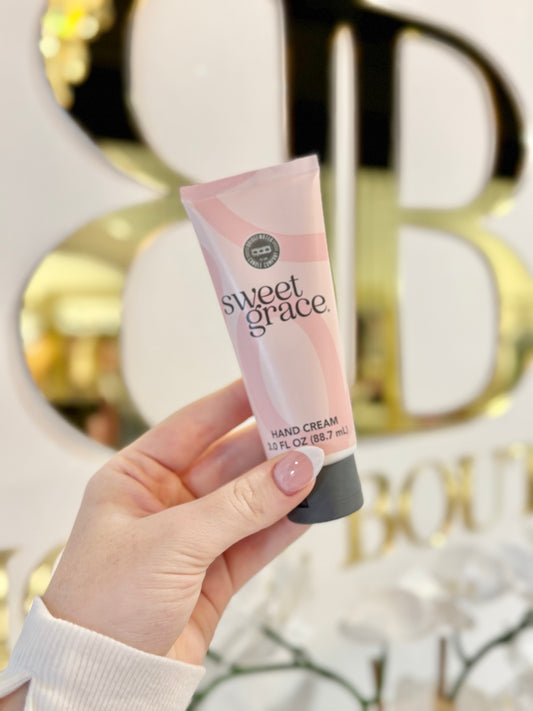 BOUTIQUE SWEET GRACE HAND CREAM IN HAND