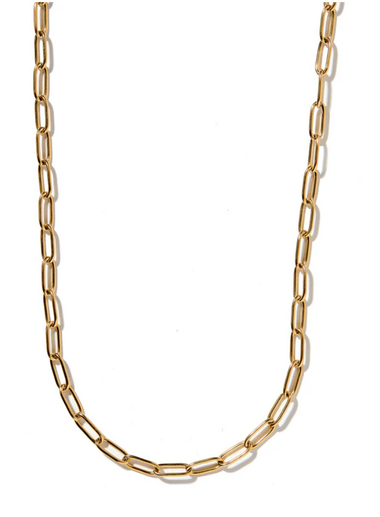 LINNY CO Necklace - Palmer Paperclip - Gold
