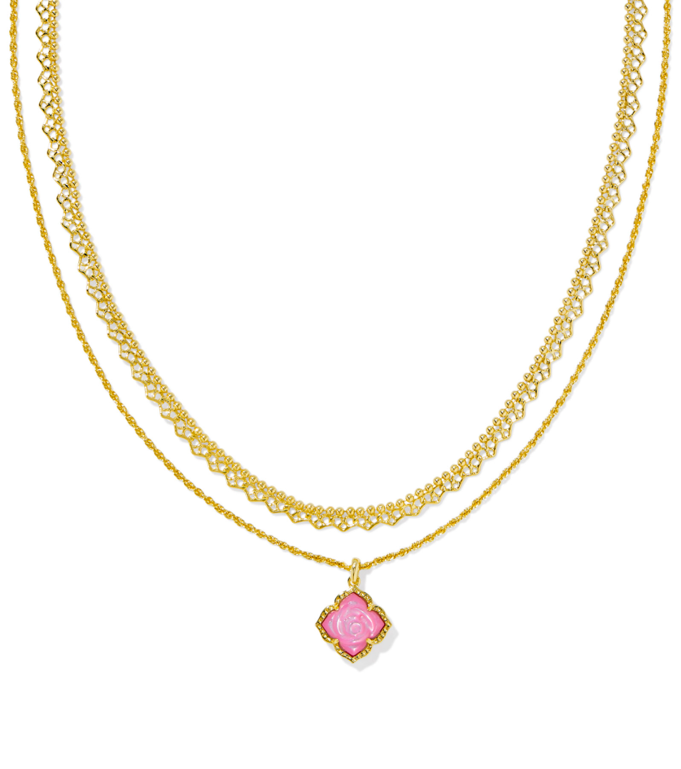 KENDRA SCOTT Mallory Rose Multi Strand Necklace