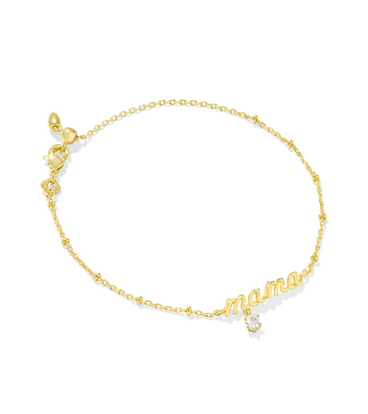 KENDRA SCOTT Mama Crystal Delicate Chain Bracelet