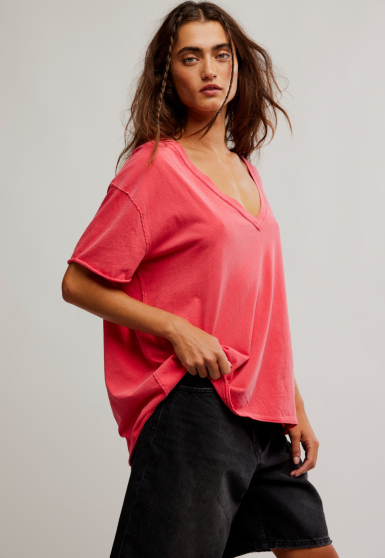 FREE PEOPLE We The Free Nina V-Neck Tee