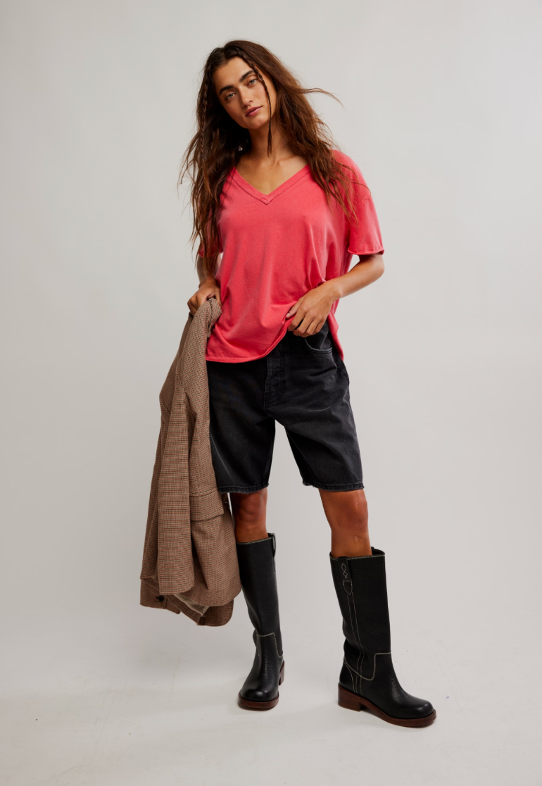 FREE PEOPLE We The Free Nina V-Neck Tee