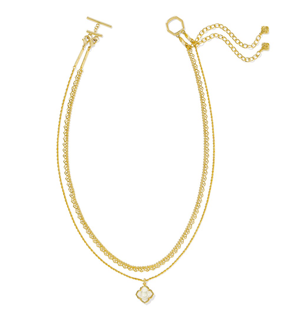 KENDRA SCOTT Mallory Rose Multi Strand Necklace