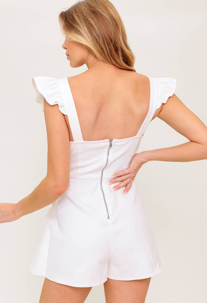 EXPLORING NEW CITIES WOVEN SKORT ROMPER