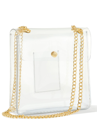 KENDRA SCOTT Clear Medium Crossbody Purse