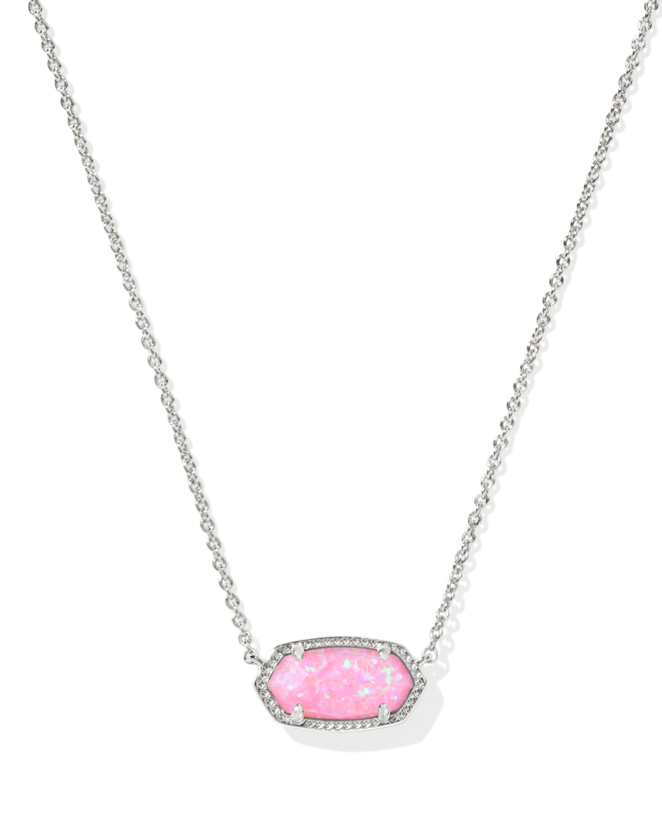 KENDRA SCOTT Elisa Silver Short Pendant Necklace