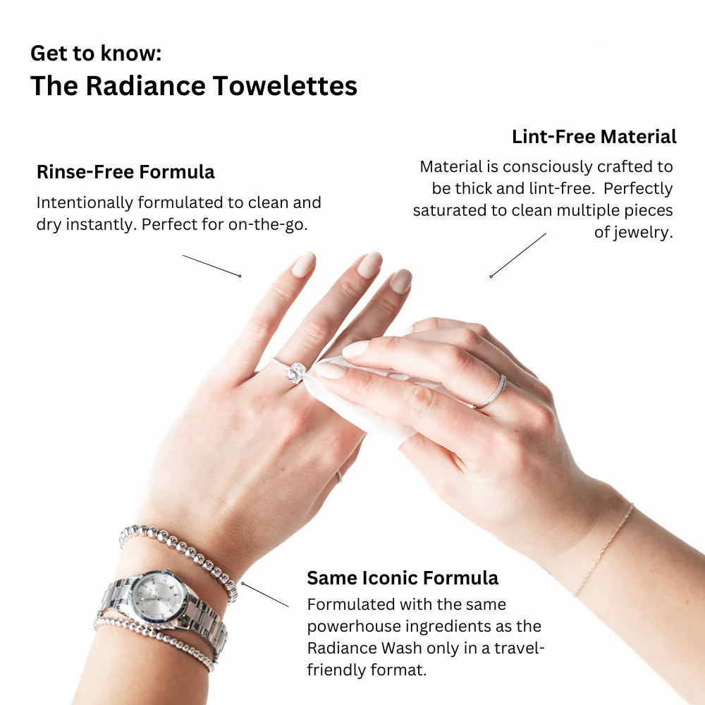 SHINERY Radiance Towelettes Jewelry Cleaner Wipes