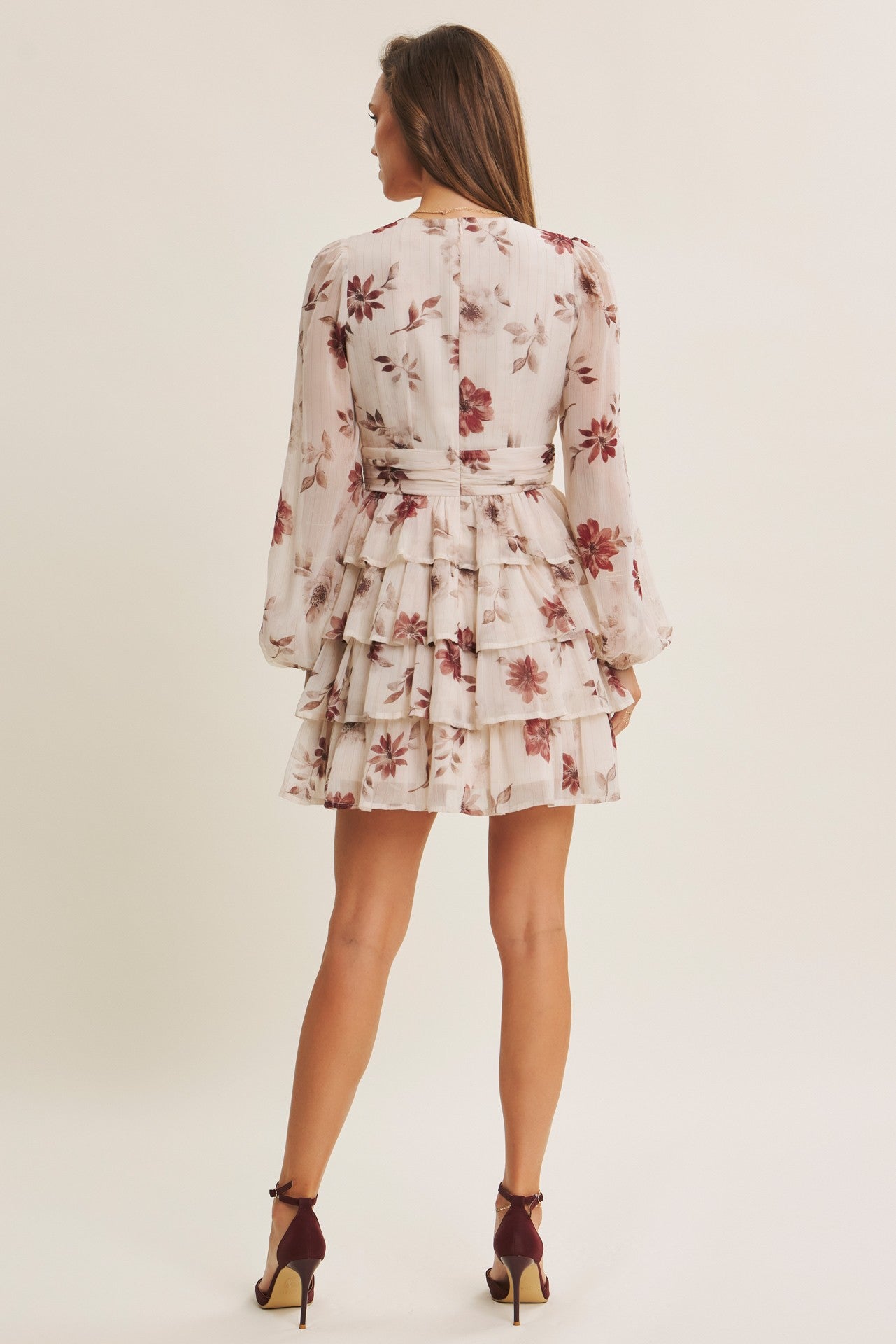 BOUTIQUE WILDFLOWER CHARM DRESS VINTAGE IVORY BACK