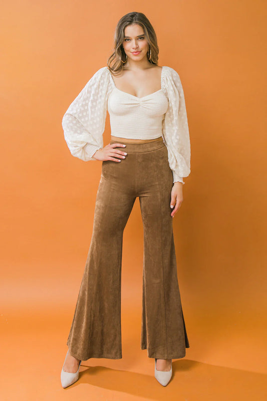 UNTIL I FOUND YOU SUEDE PANTS