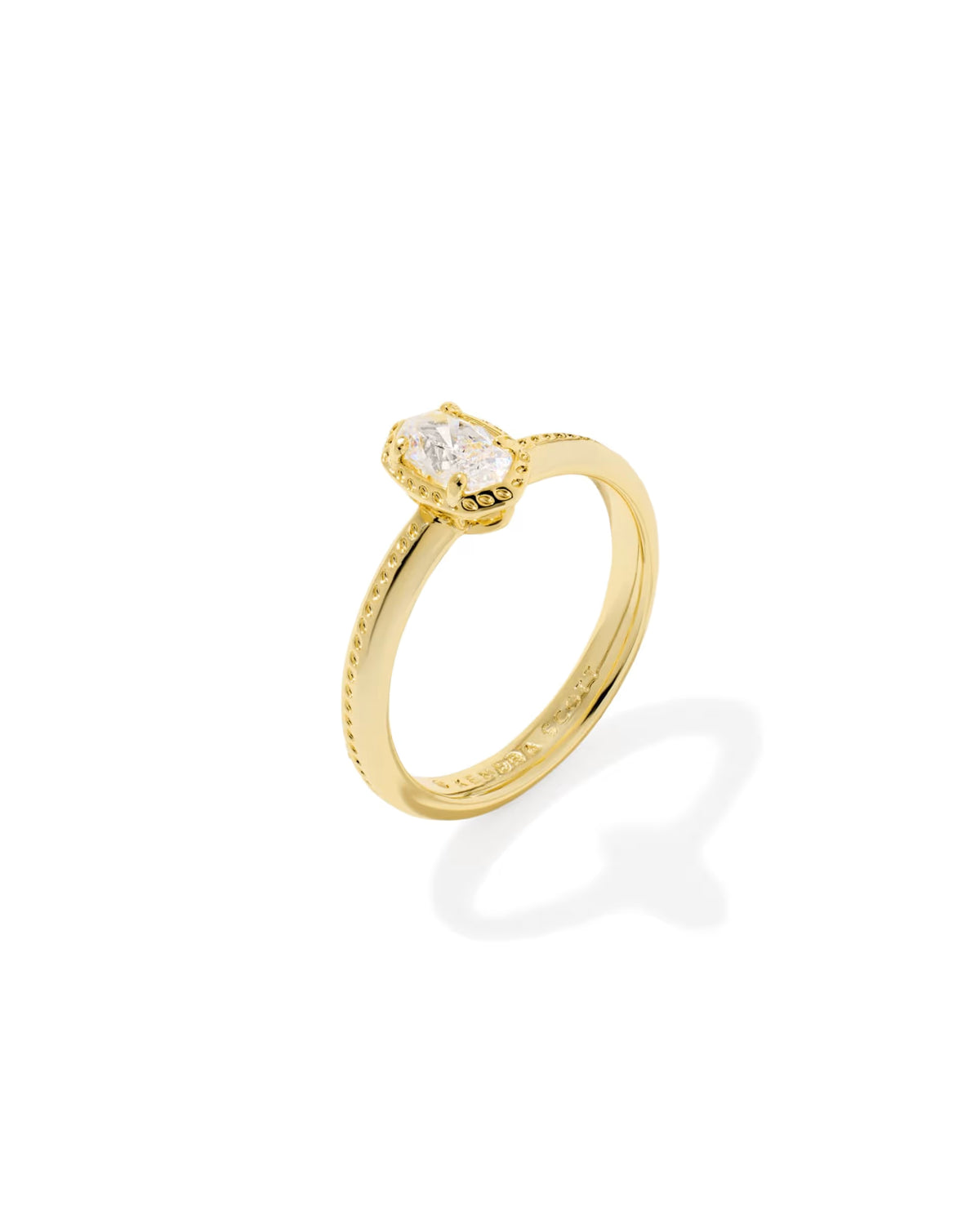Kendra Scott Luxe Ring Gold with white background