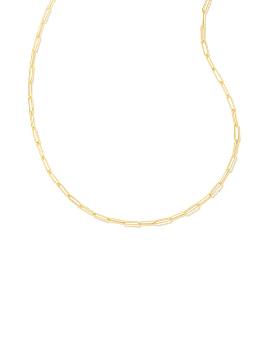 KENDRA SCOTT Courtney Paperclip Necklace in Gold
