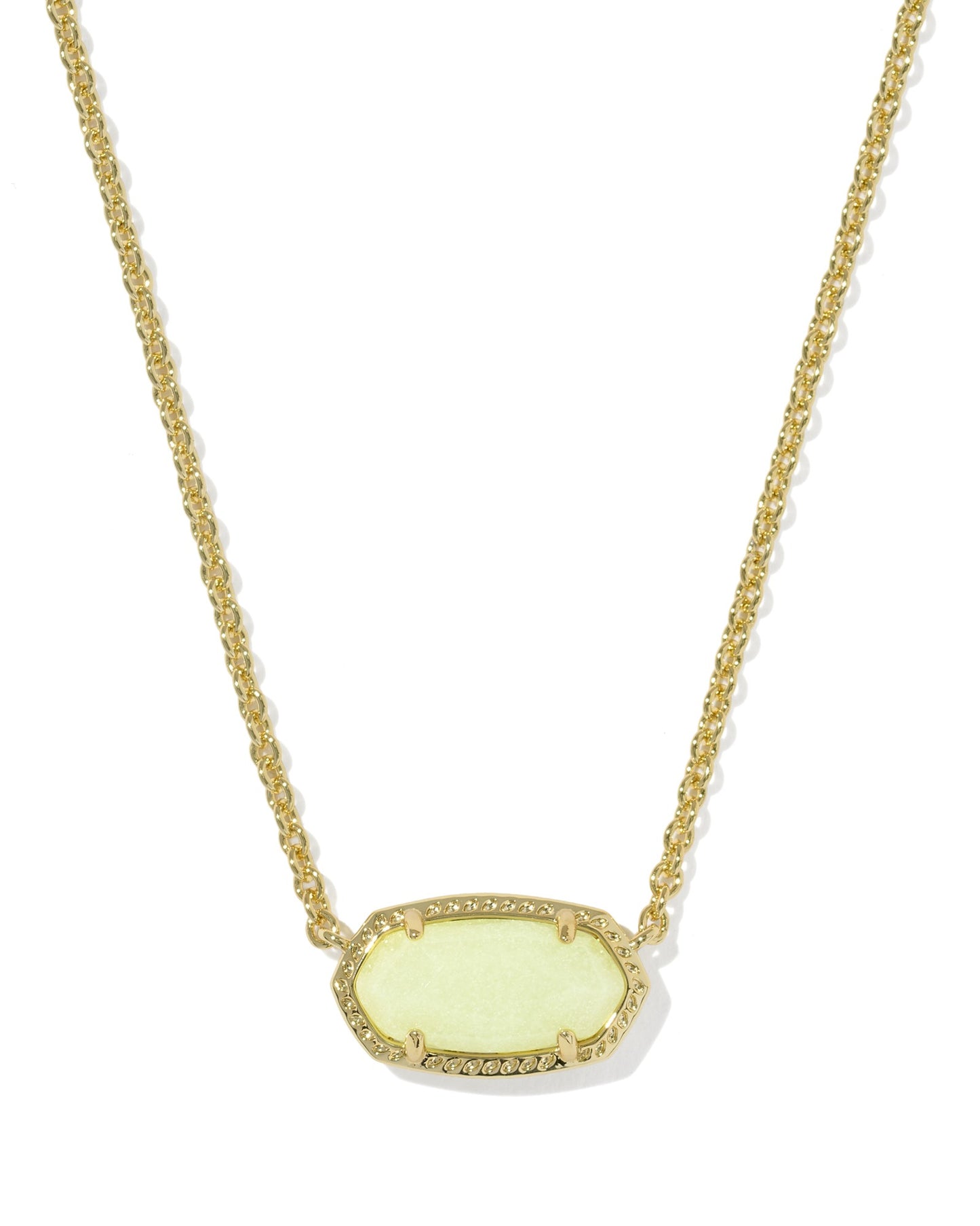  Gold Short Pendant Necklace with glow ion the dark pendant