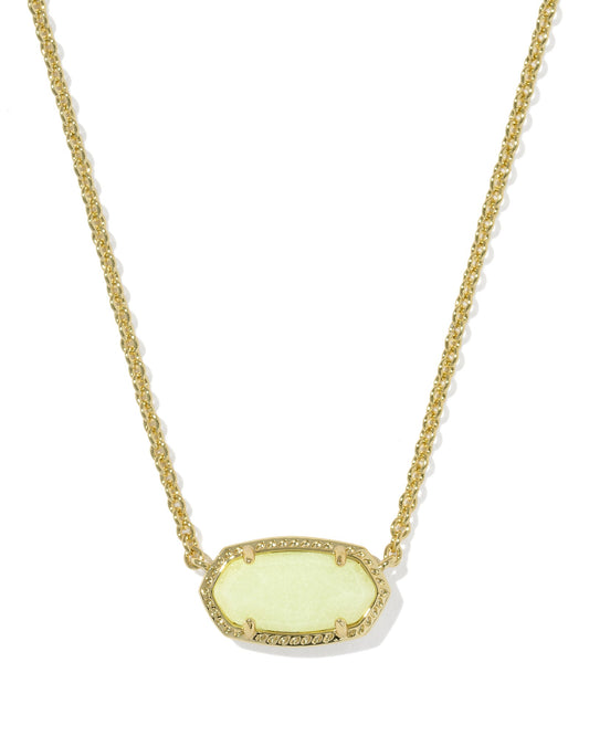  Gold Short Pendant Necklace with glow ion the dark pendant