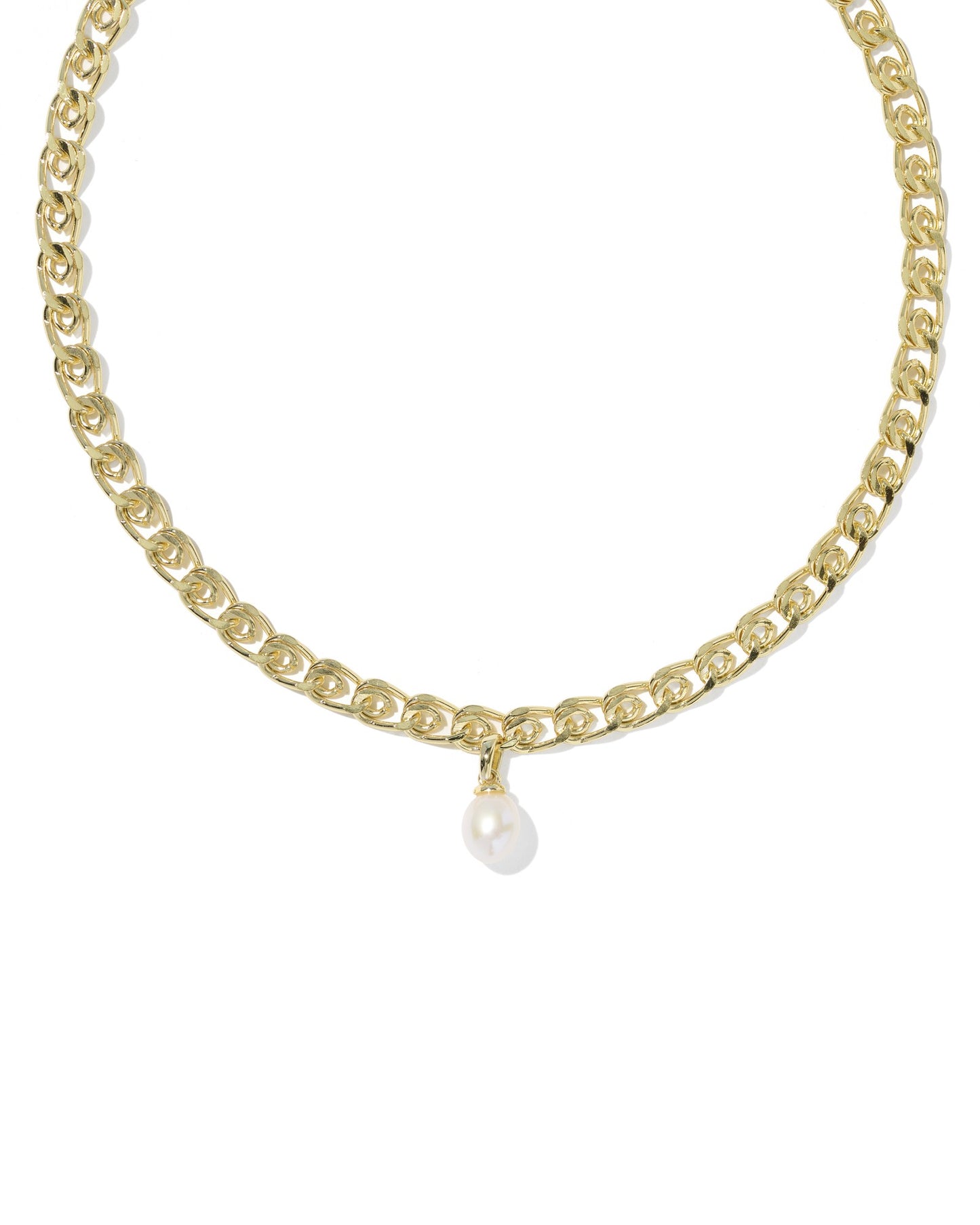 Oakland Gold Pearl Short Pendant Necklace in Freshwater Cultured Pearl