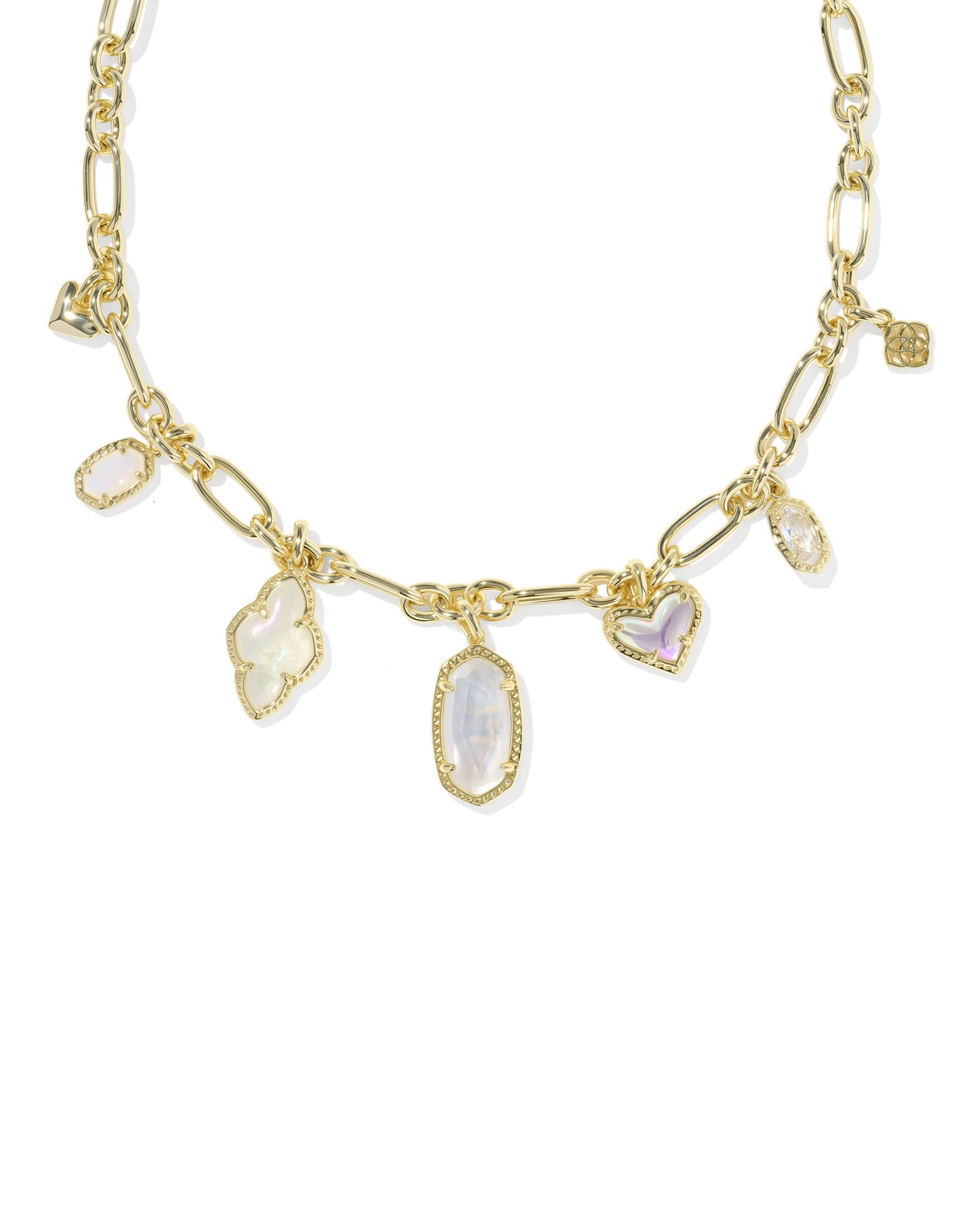 KENDRA SCOTT Icon Gold Charm Necklace in Neutral Mix