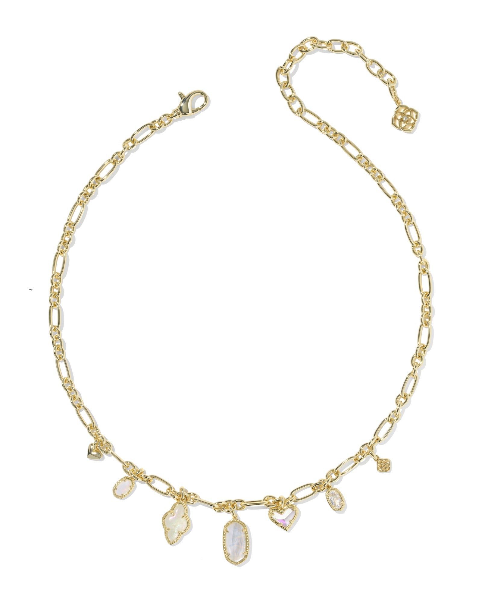 KENDRA SCOTT Icon Gold Charm Necklace in Neutral Mix