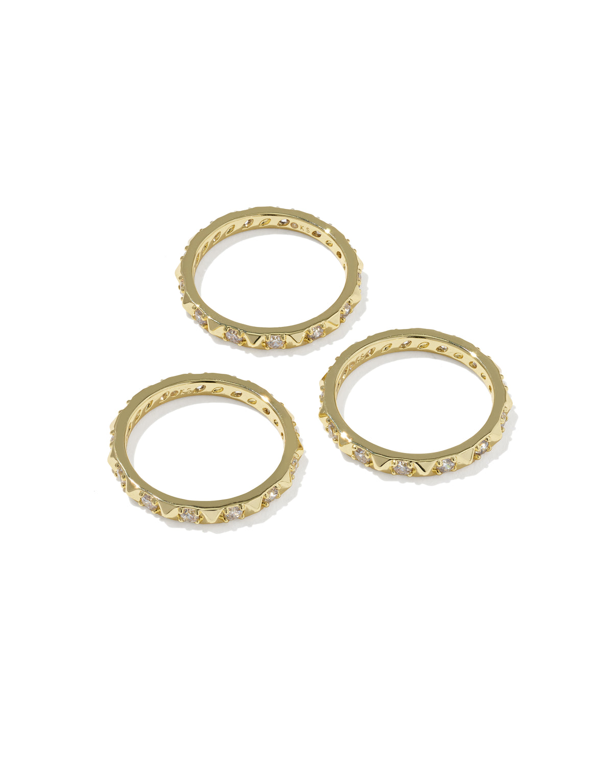 KENDRA SCOTT Fate Gold Ring Set Of 3
