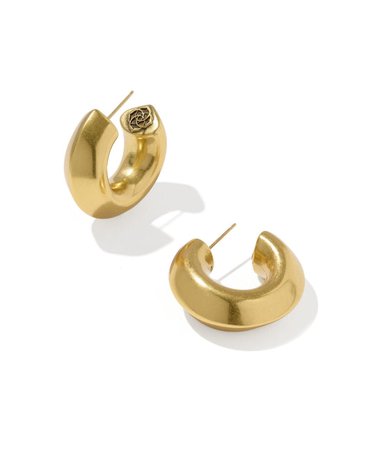 KENDRA SCOTT Embry Vintage Gold Hoop Earrings