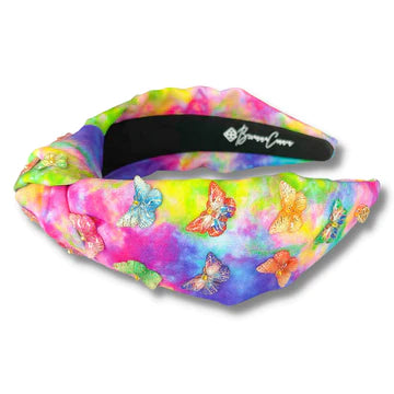 BOUTIQUE BRIANNA CANNON HEADBAND BUTTERFLY TIE DYE
